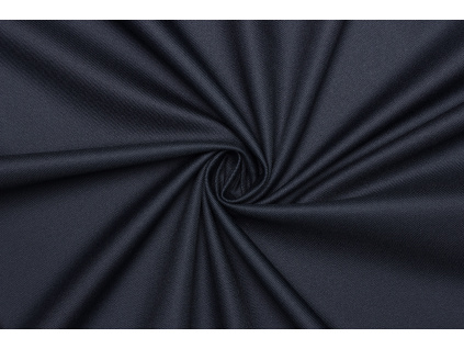 Kostýmový kepr (twill)  elastický - Temně modrý