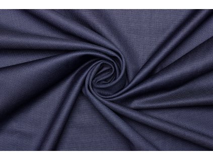 Kostýmová vlna - Tmavě modrá navy