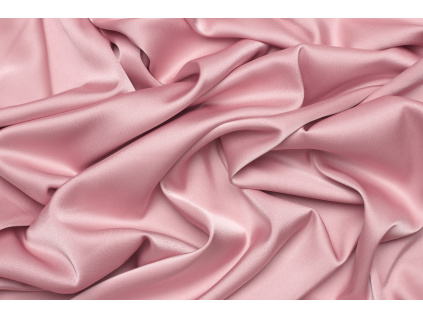 Saténové umělé hedvábí | Silky Armani - Růžová