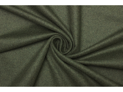 Vlněný flauš | loden - Zelená khaki