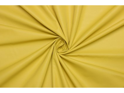 Šusťákovina bavlna | polyester - Okrově žlutá