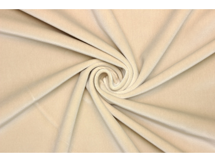 Samet bavlněný - Béžová 2. Jakost kus 2,3 m