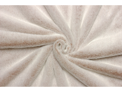 Umělá kožešina - Zajíc bílý s hnědým melírem kus 0,7 m