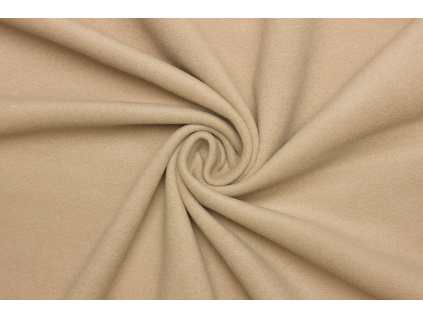 Flauš vlněný s kašmírem - Béžová kus 1 m