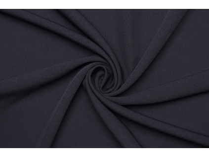 Kostýmová látka polyester - Temně modrá kus 1,1 m