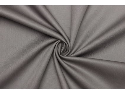 Tenký kostýmový bavlněný kepr (twill) - Středně šedá