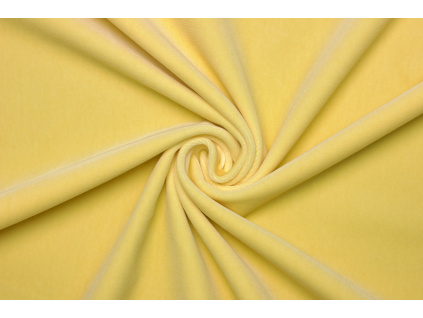 Samet bavlněný - Žlutý 2. Jakost kus 0,9 m