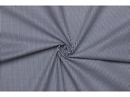 Bavlněné plátno - Proužek tmavě modrý 1 mm