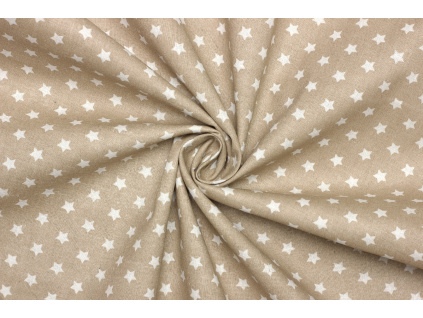 Bavlněné plátno - Hvězda 10 mm