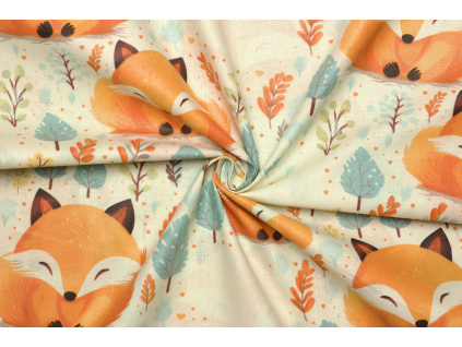 Bavlněné plátno - Liška