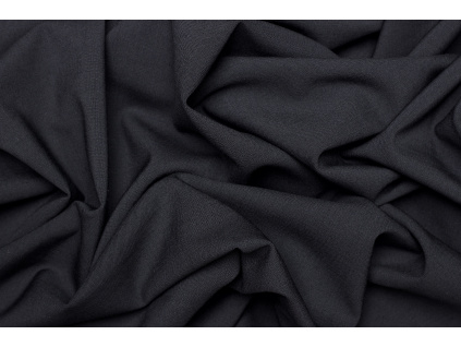 Kostýmová vlna elastická - Temně modrá