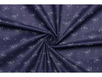 Bavlněné plátno - Krojový květinový vzor 2. Jakost