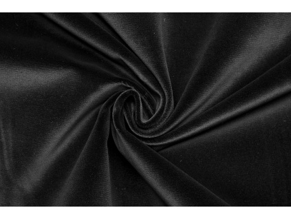 Samet bavlněný oponový - Černý 2. Jakost