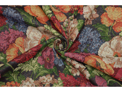 Dekorační | potahová látka gobelin - Květinový vzor