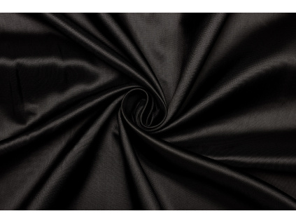 Podšívka acetátová v keprové vazbě - Černo hnědá