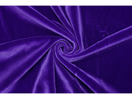 Samet bavlněný - Fialový 2. Jakost kus 1,8 m