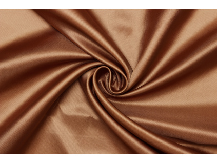 Podšívka viskózová v keprové vazbě - Měděná oranžová