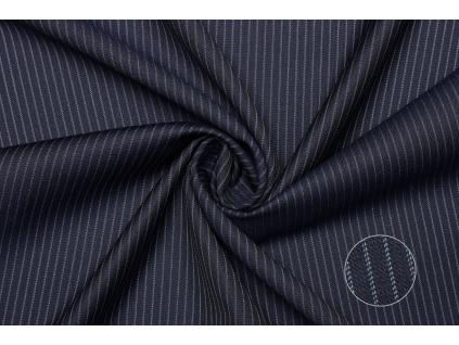 Kostýmová vlna - Proužkový vzor