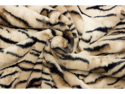Umělá kožešina - Zvířecí vzor tygr