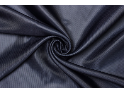 Podšívka acetátová v keprové vazbě - Černá