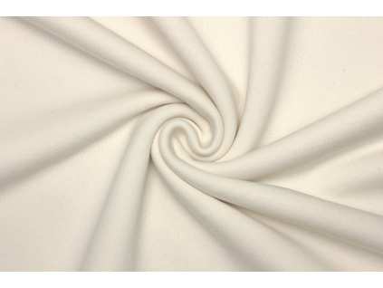 Teplákovina počesaná - Smetanová | Ivory 190 cm šíře