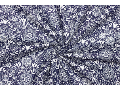 Bavlněné plátno - Krojový vzor