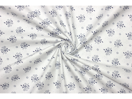 Bavlněné plátno - Krojový květinový vzor