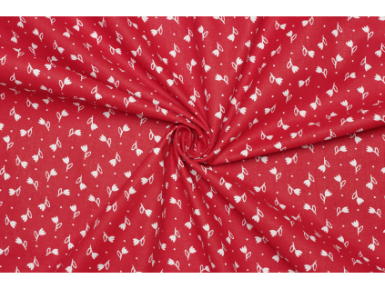 Bavlněné plátno - Krojový vzor tulipán