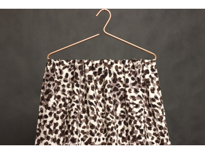 Šatová | halenková látka viskózová - Zvířecí vzor leopard