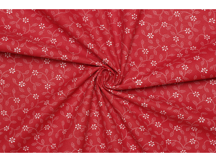 Bavlněné plátno - Krojový květinový vzor