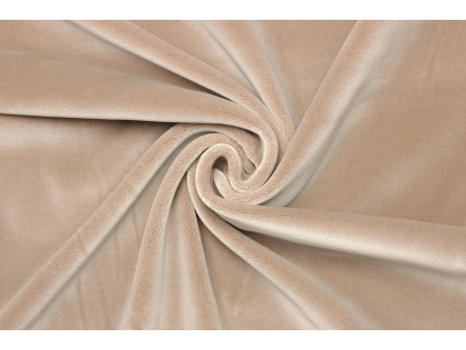 Samet bavlněný - Béžová taupe 2. Jakost