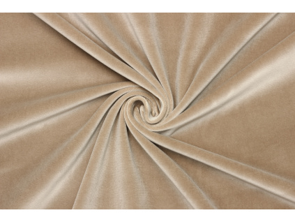 Samet bavlněný - Béžová 2. Jakost kus 2,2 m