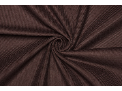 Bavlněný manšestr elastický - Červeno hnědá 2.Jakost