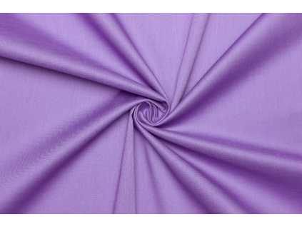 Popelín bavlněný elastický - Fialová