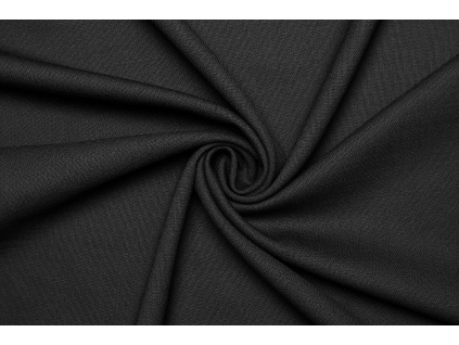 Kostýmová vlna elastická - Černá