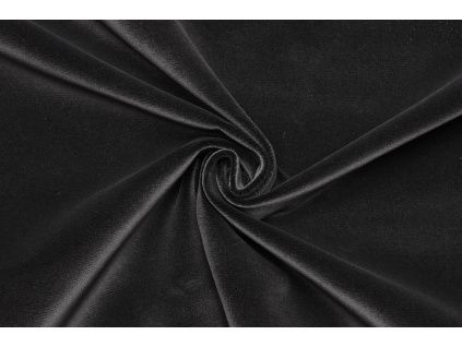 Samet bavlněný oponový - Černý 2. Jakost