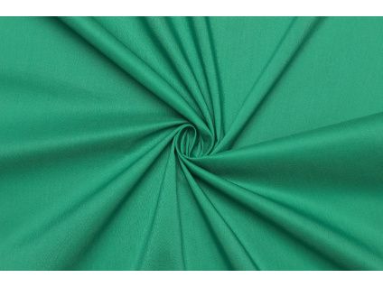 28369 popelin smesovy elasticky zelena