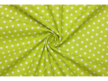 Bavlněné plátno - Puntík 6 mm