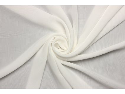 Šifon - Perlově bílý | Ivory