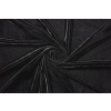 Samet velur elastický - Černý
