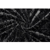 Umělá kožešina - Černá abstraktní vzor