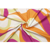 Šatová | halenková látka viskózová - Abstraktní vzor
