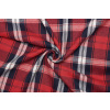 Flanel směsový - Červeno modré káro
