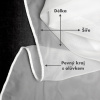 Bílá voálová záclonovina s olůvkem - 300 cm šíře