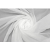 Bílá voálová záclonovina s olůvkem - 300 cm šíře