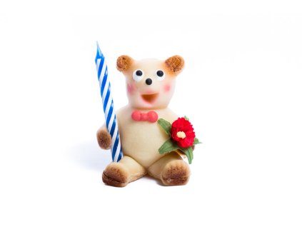 Medvídek gratulant z marcipánu