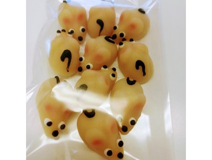 Minimyšky – 10 kusů baleno v sáčku - marcipánová zvířátka