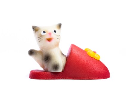 Marcipánové kotě v červené botě