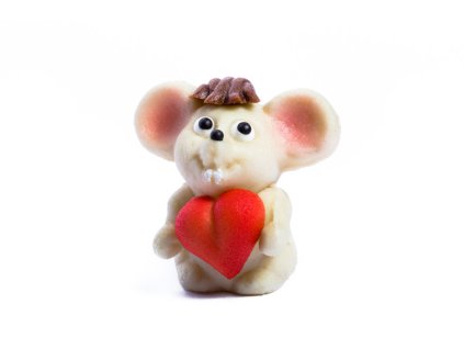 Marcipánová myš se srdcem