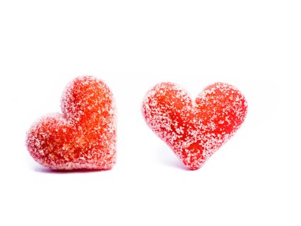 Cukrové marcipánové srdce